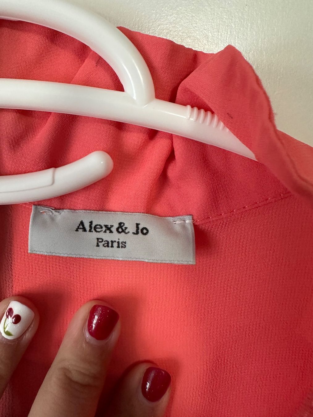 Chemisiers: Alex & Jo Paris Bluse korall Grösse 38/40 – D'occasion à Schaan par Hermine2018 1