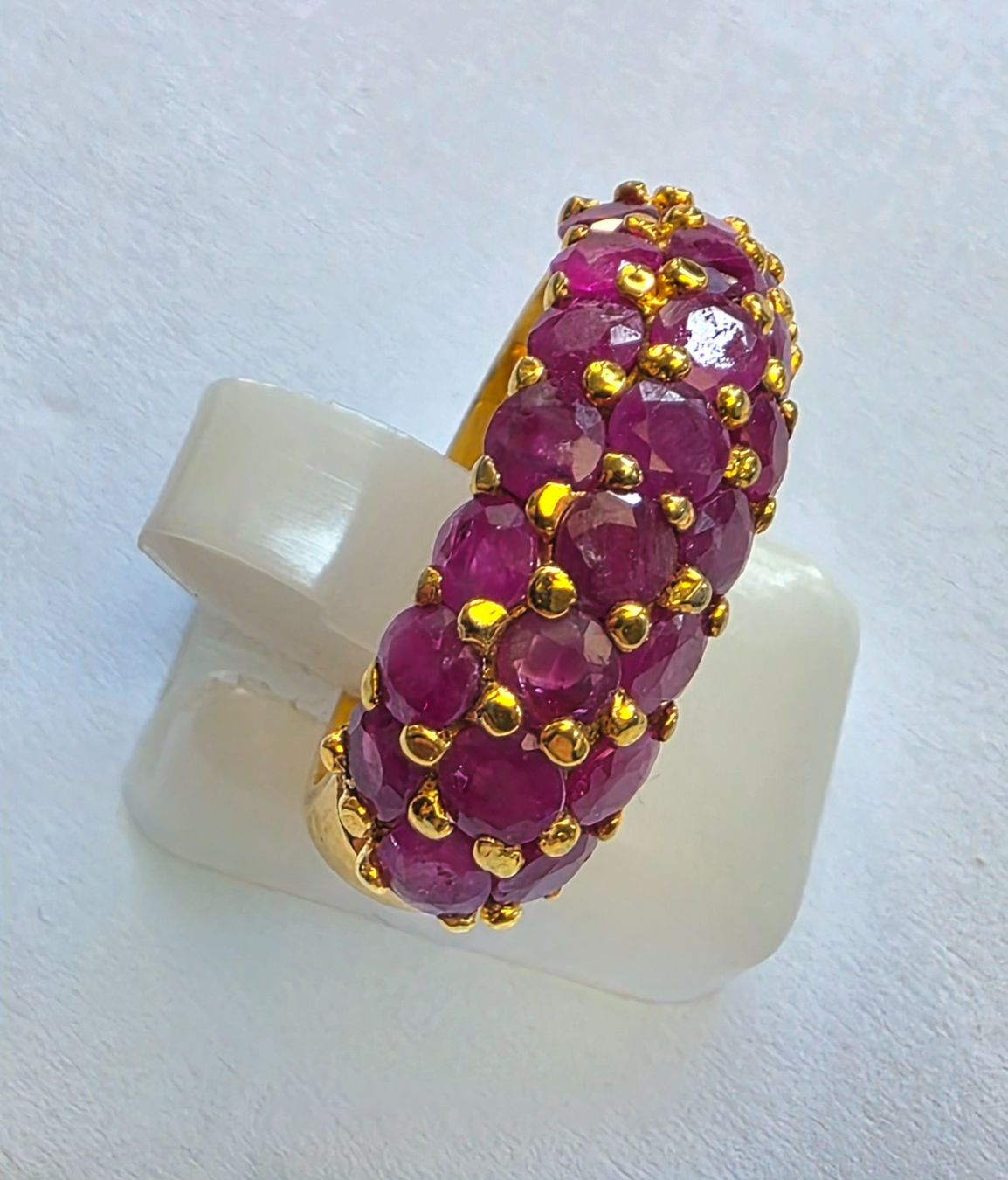 Ringe: Ring mit Rubinen vergoldetes Silber – Neu (gemäss Beschreibung) aus Zürich von adriben