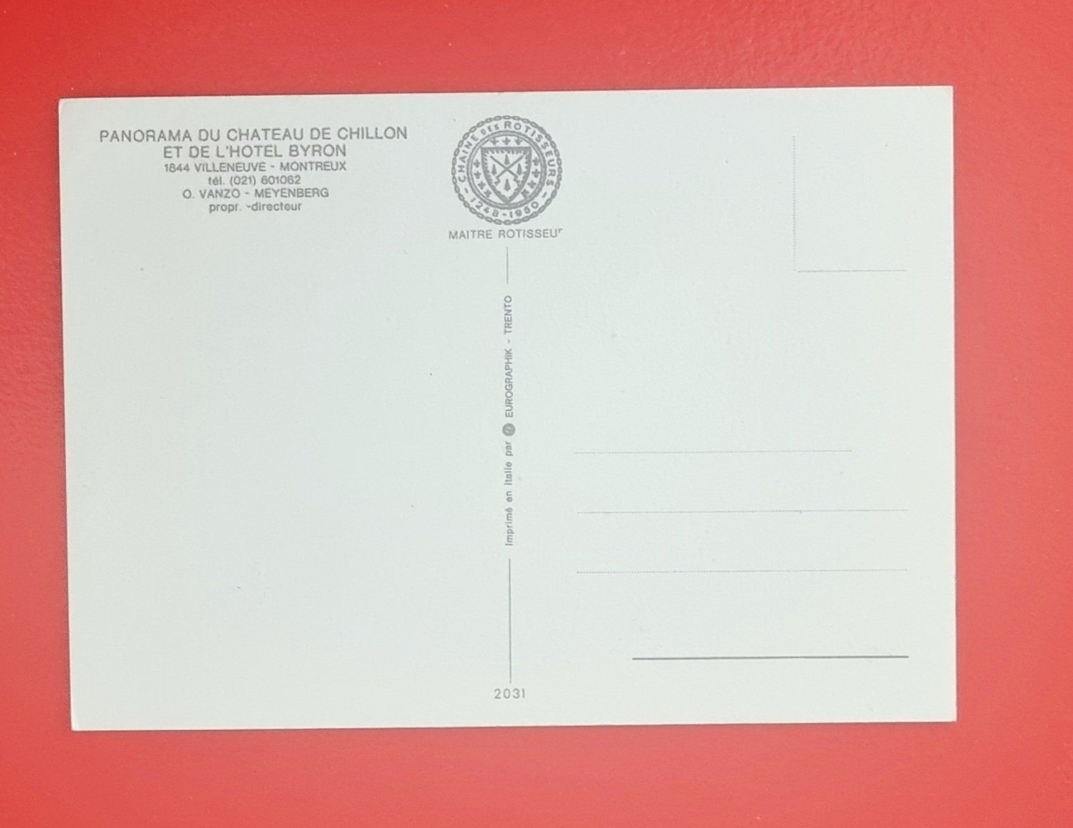 Cartoline postali: Chillon - Panorama Aufnahme – Usato da Rothrist venduto da RROENK 1