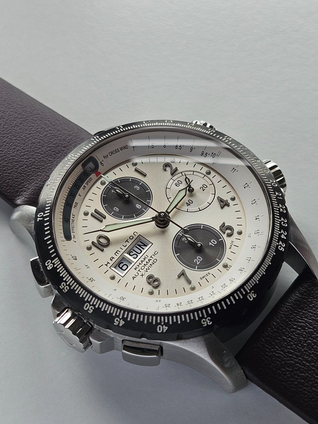 Hamilton Orologi: 448 Hamilton Khaki X-Wind Automatic Day Date – Usato da Berikon venduto da mmm21 1