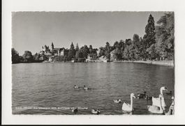 AK 1958 Thun, Aarebasssin mit Schloss/Kirche!