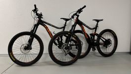 2x Canyon CH, rock full suspension mountain bikes