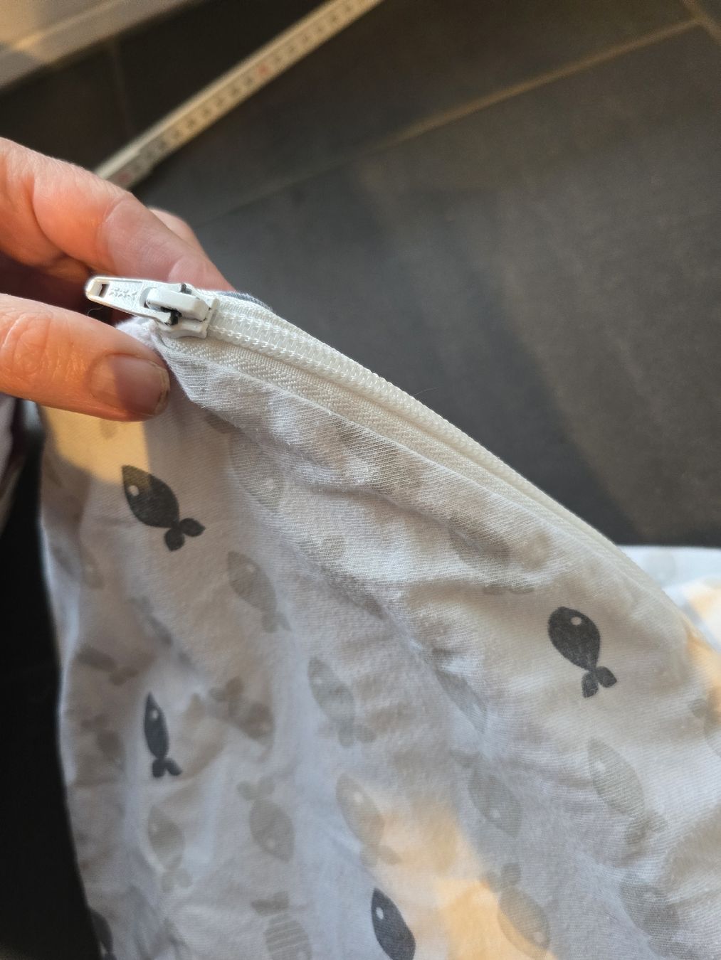 Sacchi a pelo: Coolmax Schlafsack, Fische Muster,, Gr. 110 – Usato da Unterentfelden venduto da Panda-87 5