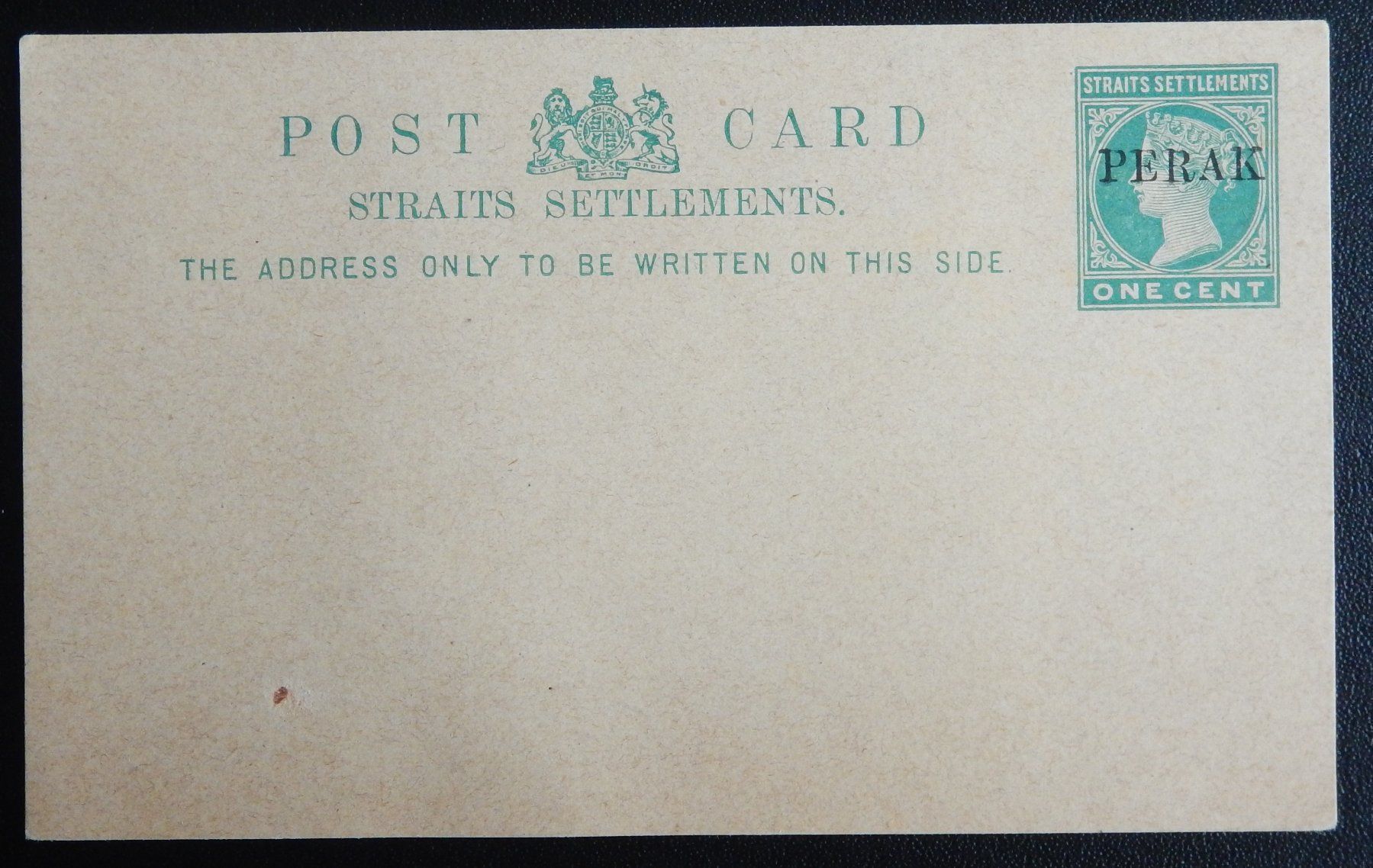 Alle Briefmarken: Perak British Postkarte selten – Gebraucht aus Zürich von Muehlekauf