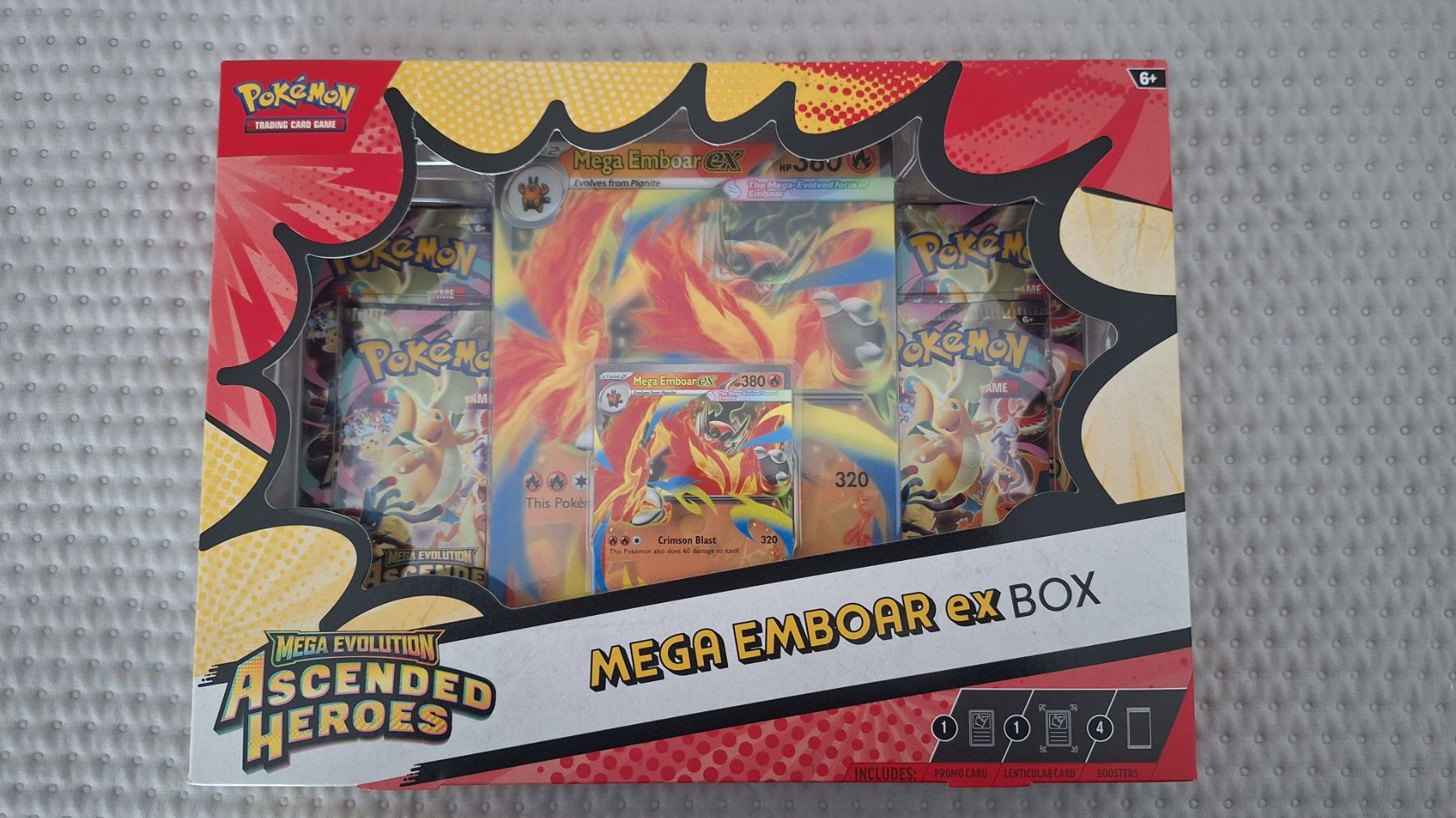 Pokémon Carte collezionabili: Ascended Heroes: Mega Emboar ex Box – Usato da Naters venduto da poketrade11