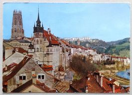Fribourg, l' Hôtel de Ville et la Cathédrale