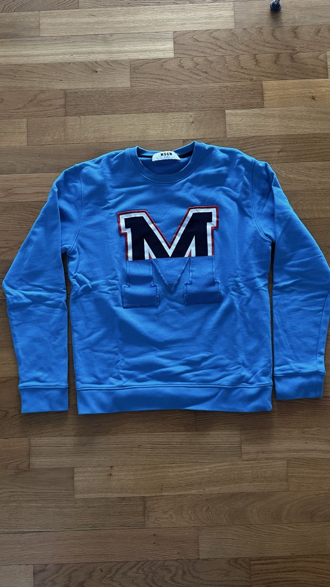 MSGM Maglioni & Felpe: Sweatshirt MSGM blau mit Logo Grösse S – Usato da Luzern venduto da ida_hv2y