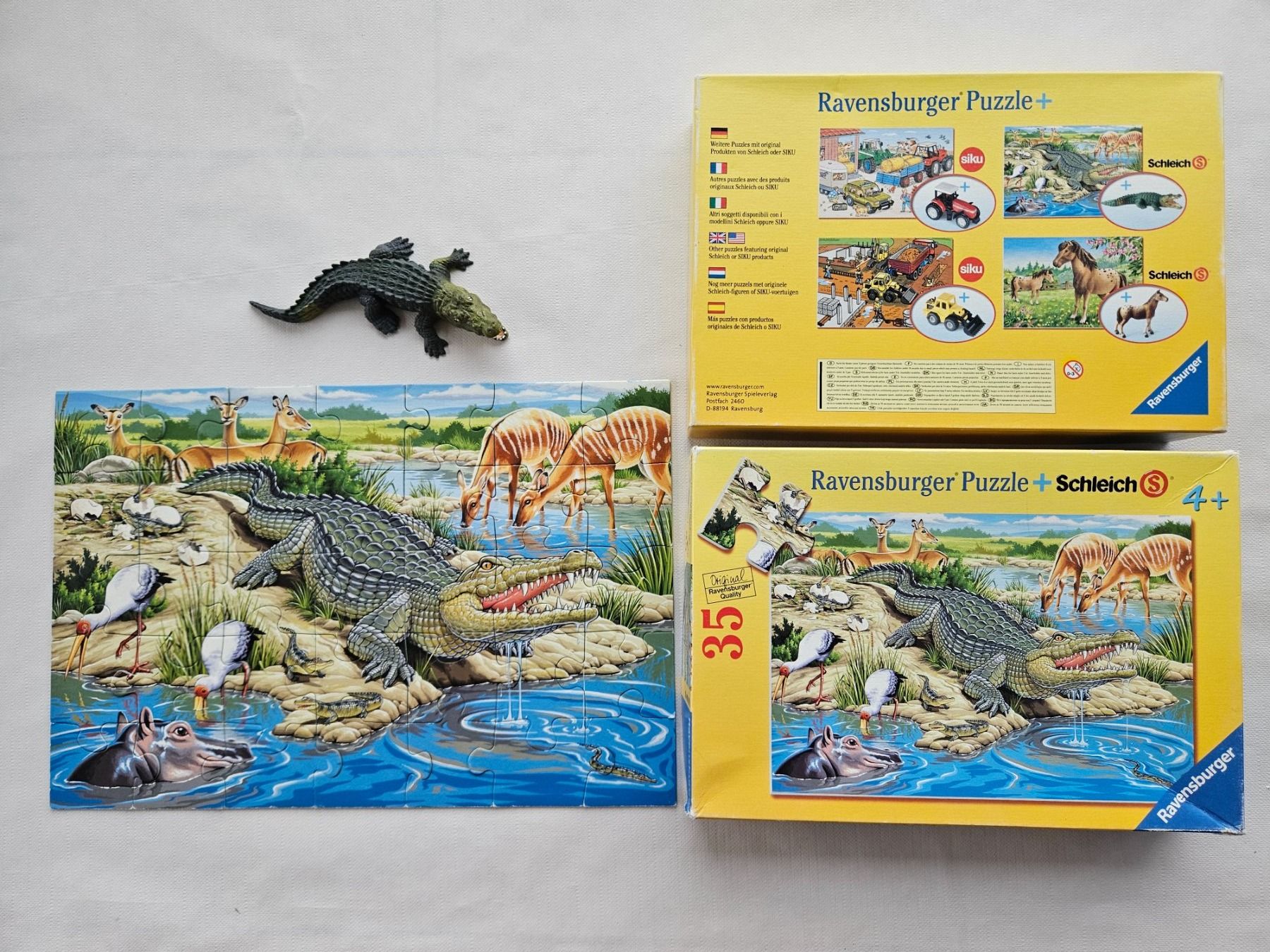 Schleich Figuren: Ravensburger Schleich Puzzle Krokodil 35 Teile – Gebraucht aus Mettmenstetten von Amw1181