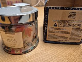 Partylite Dreidochtduftwachsglas Ahorn Walnuss