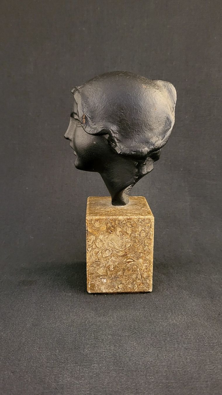 Figuren: Bronze-Portrait auf Stein-Sockel – Gebraucht aus Basel von spinne02 7