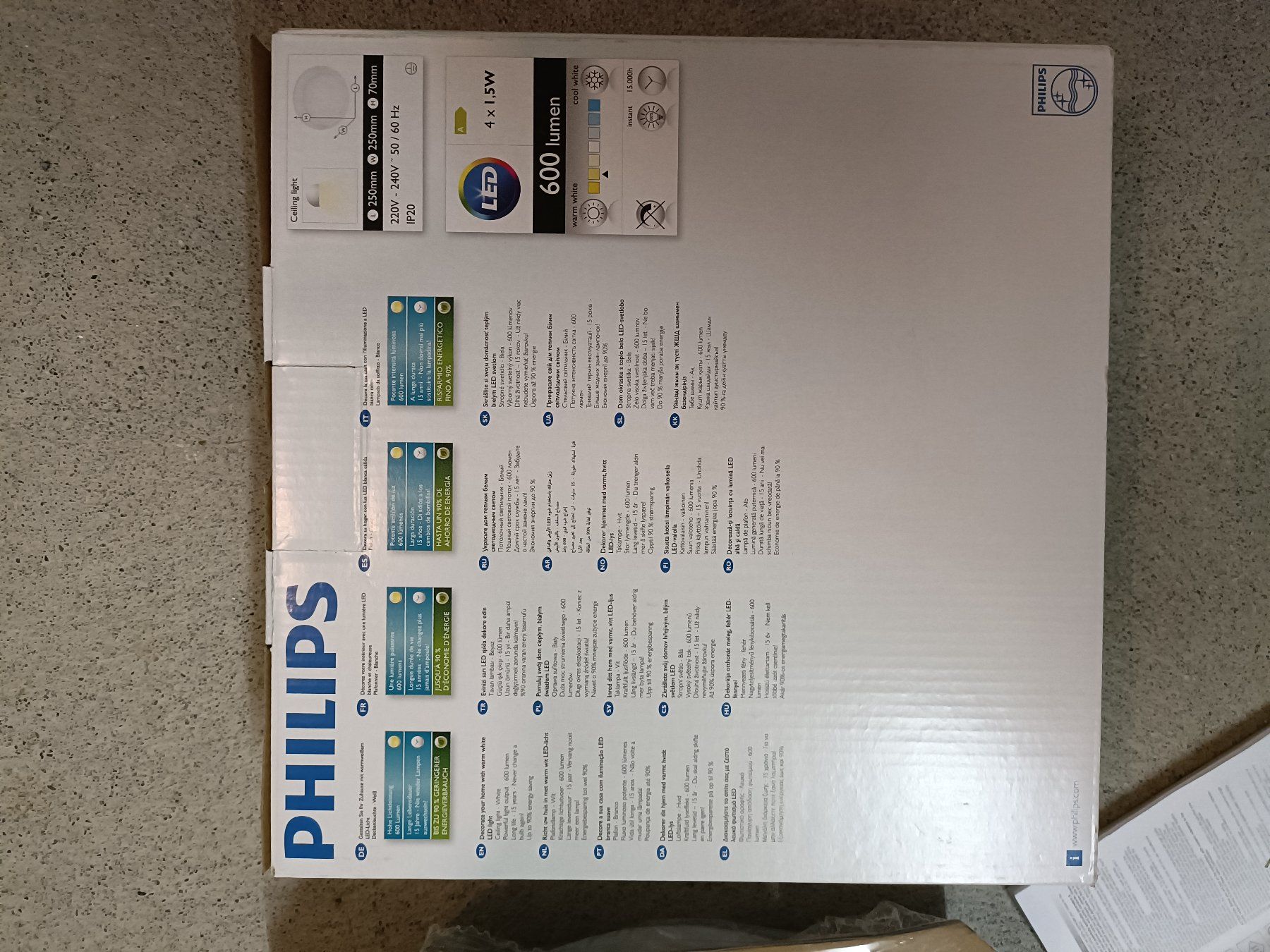 Philips Kronleuchter & Deckenlampen: Philips myLiving Cinnabar LED-Deckenleuchte – Neu und originalverpackt aus Zürich von chalio 3
