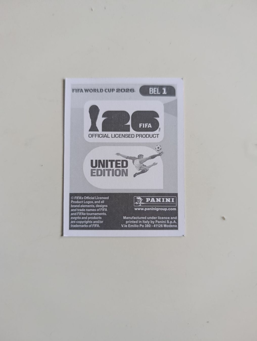 Panini Sammelbilder & Trading cards: Panini World Cup 2026 BEL 1 – Neu (gemäss Beschreibung) aus Lavey-Village von pas_7xd2 1