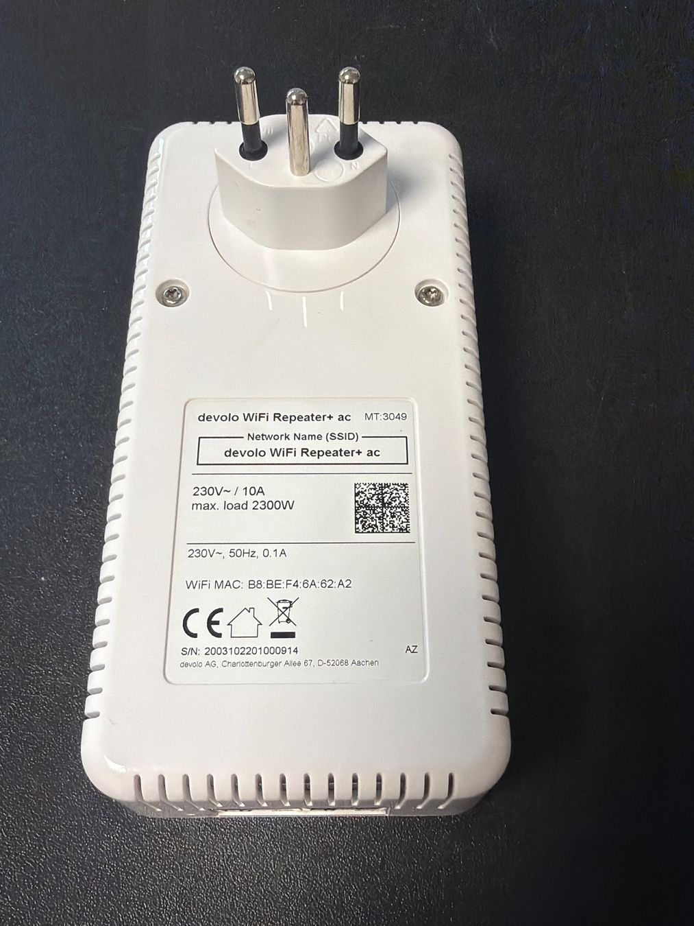 Devolo WiFi: Devolo WiFi Repeater+ ac weiss MT 3049 gebraucht – Usato da Stadel venduto da marcello32 2