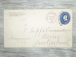 TR70 Enveloppe + Timbre USA 1898