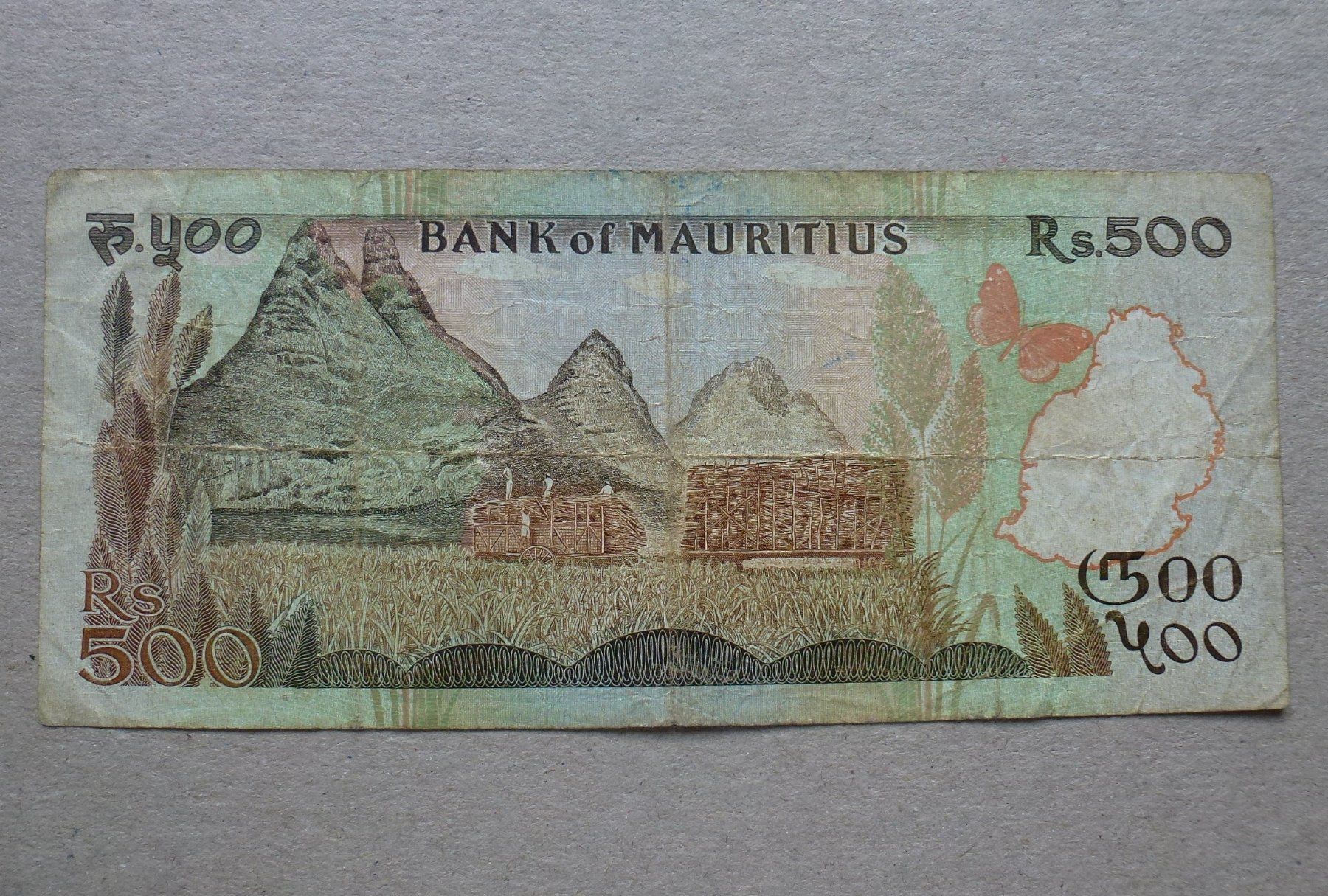 Billets de banque: Mauritius ++ 500 Rupees 1988 – D'occasion à Walkringen par Casablanca777 1