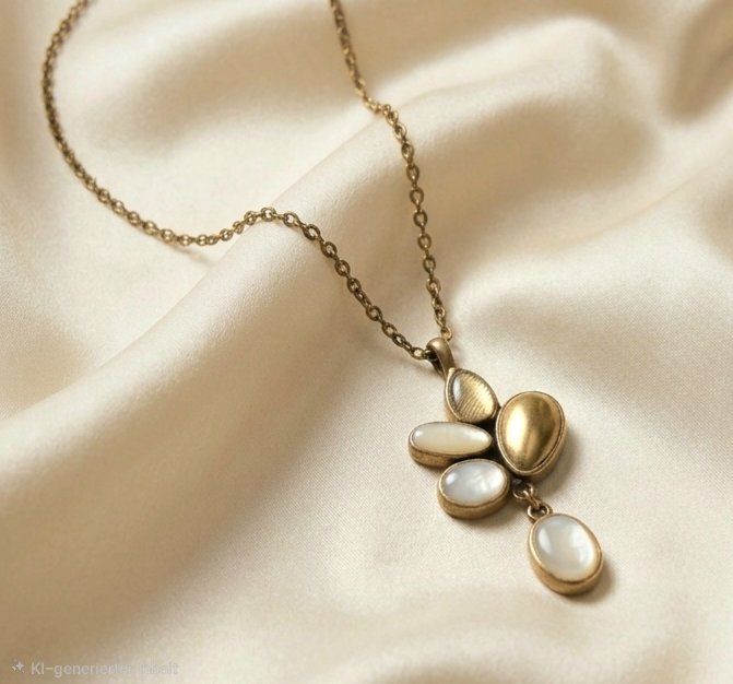 Ketten: Edles Designer Collier mit Perlmutt  - Neu – Neu und originalverpackt aus Uetikon am See von Springdream