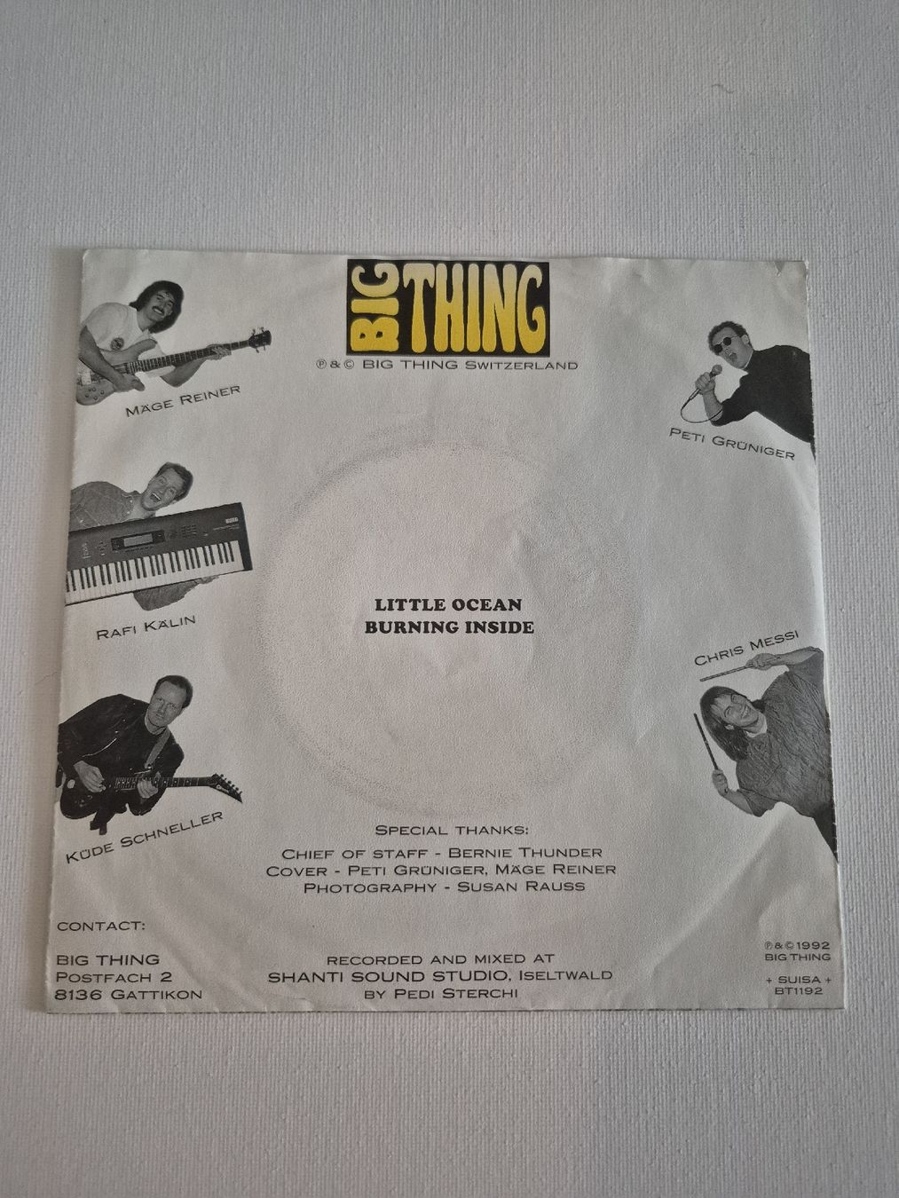 Vinyles: Big Thing Single Little Ocean Burning Inside - Single 7 , CH – D'occasion à Uster par newwave0 1