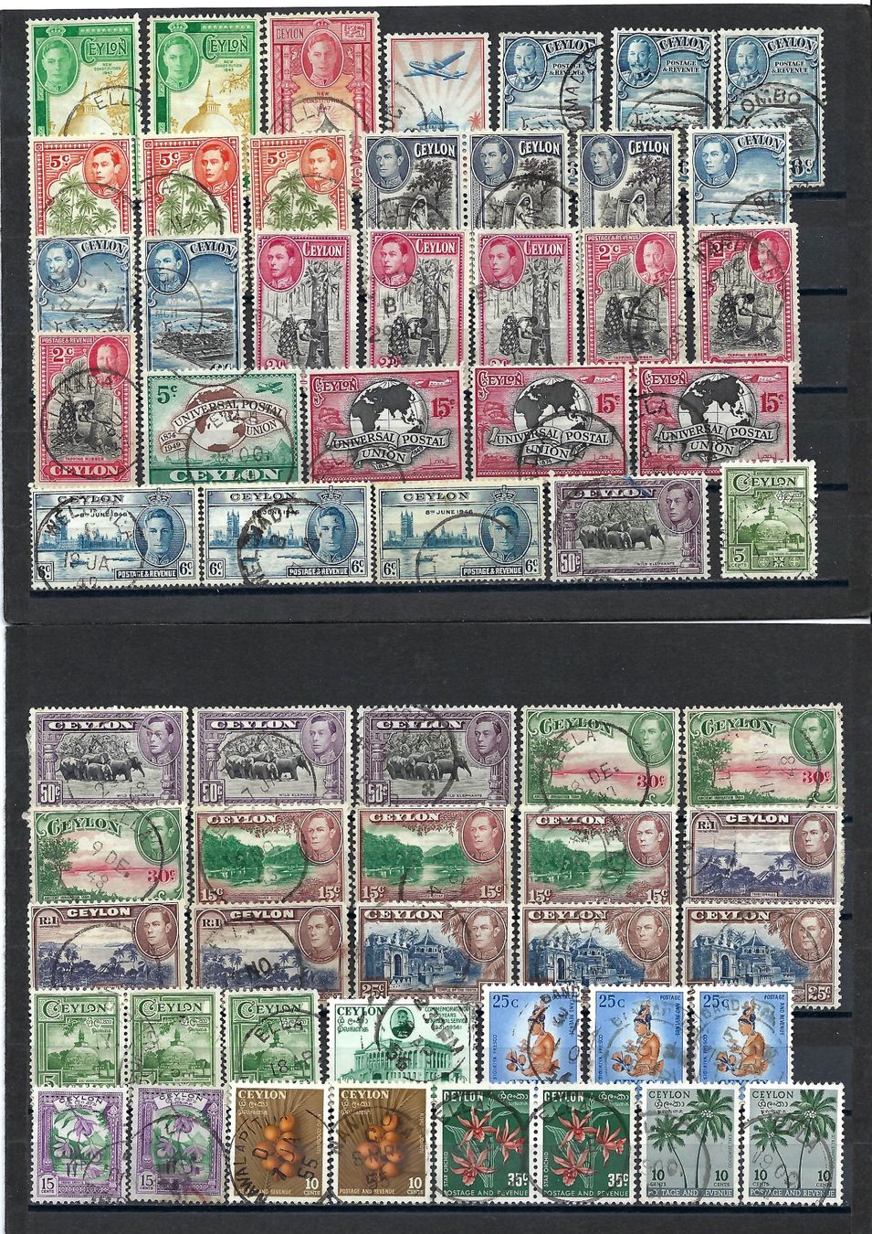 Tutti i francobolli: Briefmarken aus Ceylon / Sri Lanka – Usato da Bronschhofen venduto da Imsr 1
