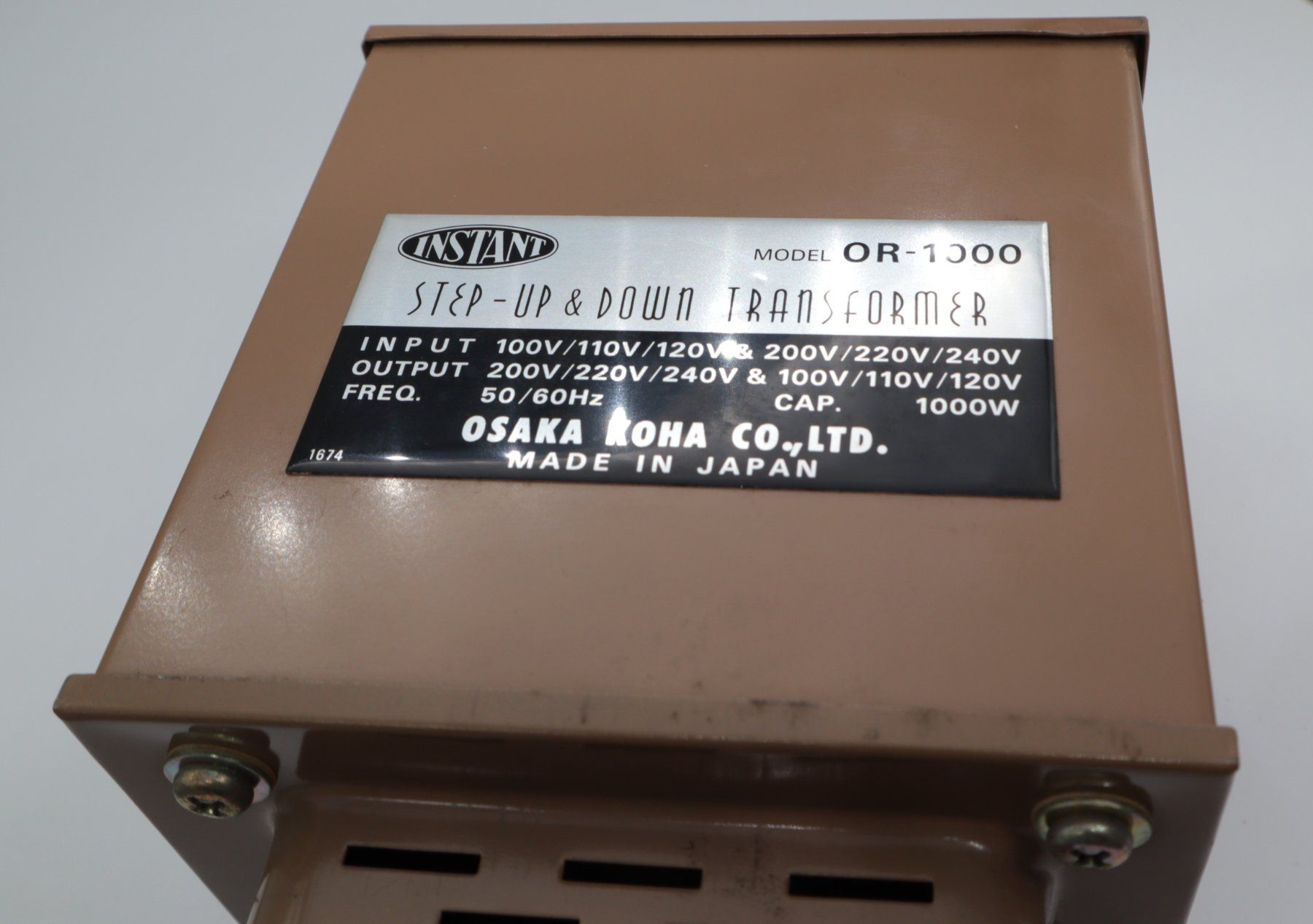 Alimentation électrique: Step-Up Step-Down Transformer 1000W – D'occasion à Volketswil par brockipfannenstil 1