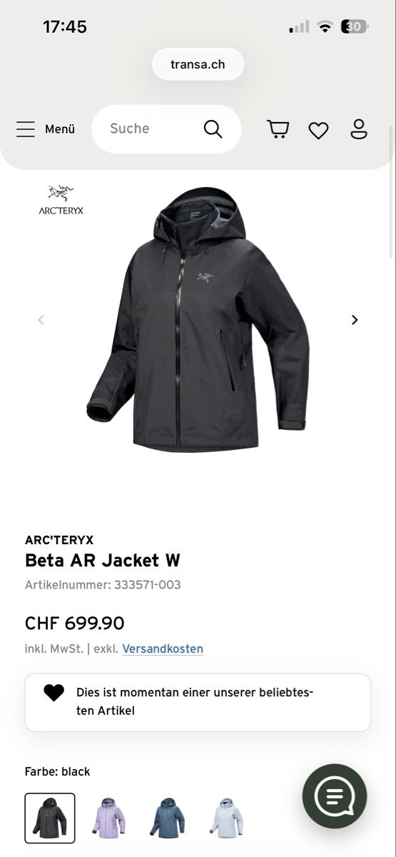 Arcteryx Giacche: Arcteryx Jacke NEU, S Damen Beta AR – Nuovo (secondo la descrizione) da Bern venduto da Blumentopf. 5