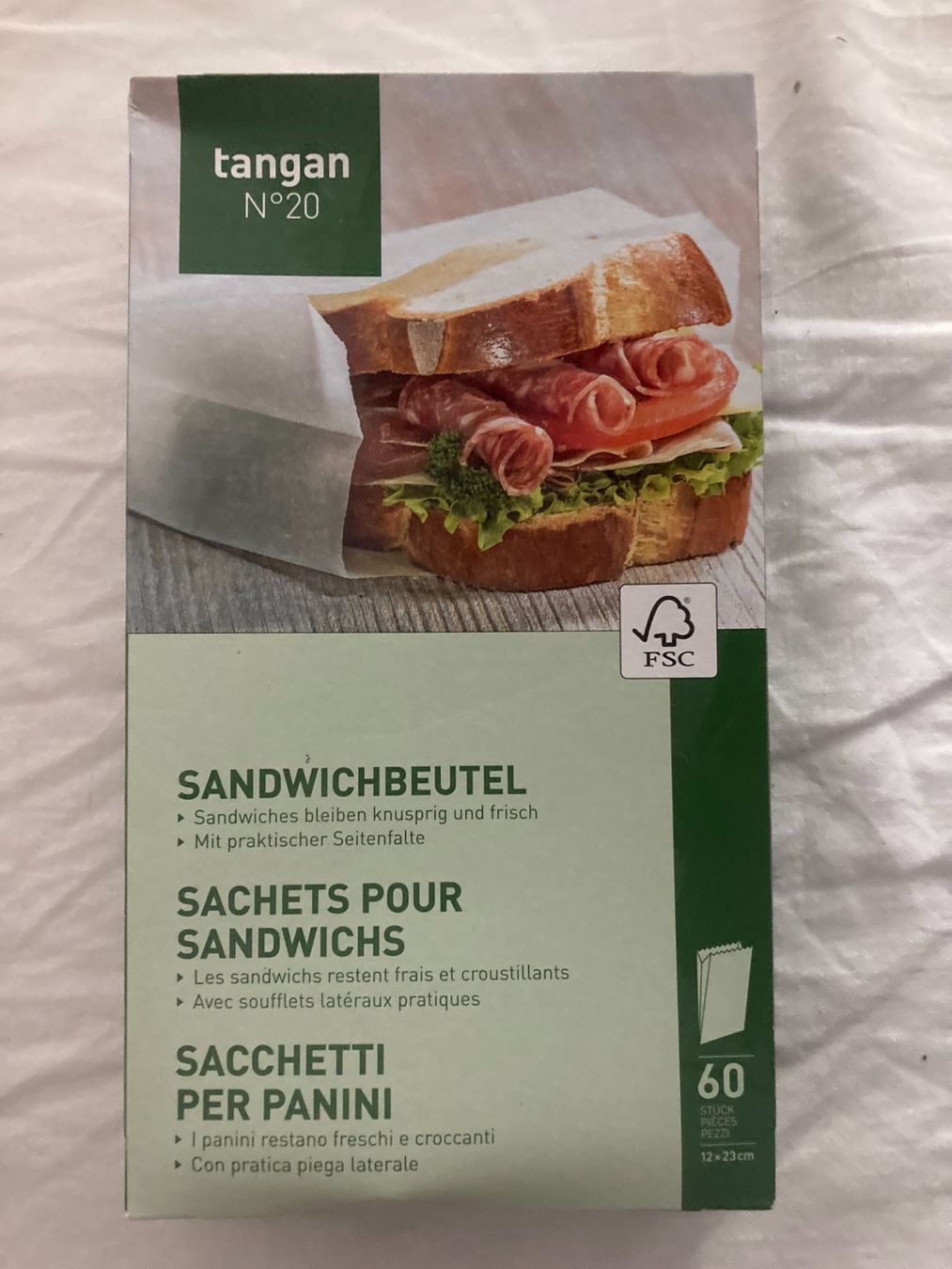 Borse: Sieben Pack Sandwichbeutel – Nuovo e nell'imballaggio originale da Kirchlindach venduto da roland0101