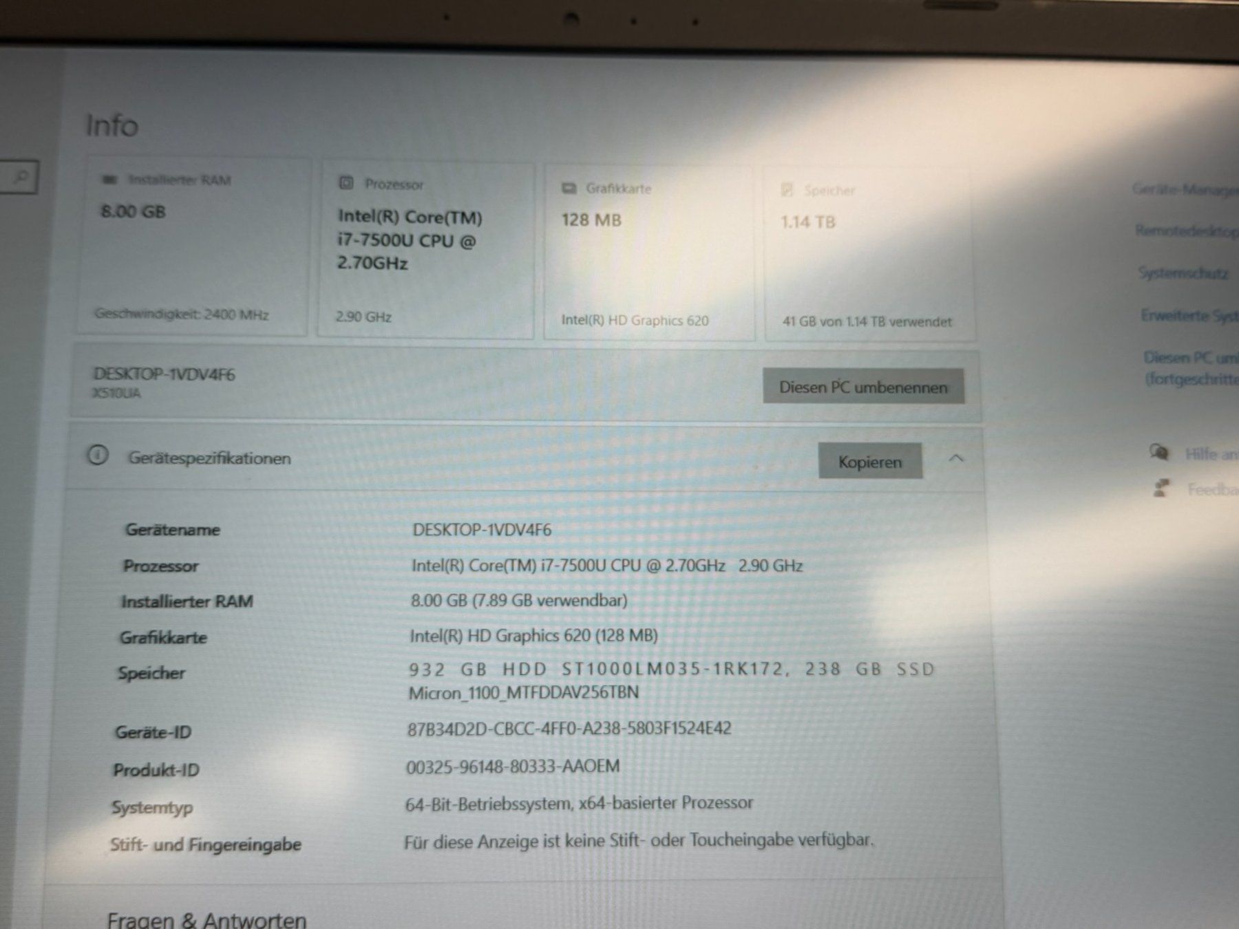 Asus Notebooks: Asus VivoBook S – Gebraucht aus Spiez von eag01 6