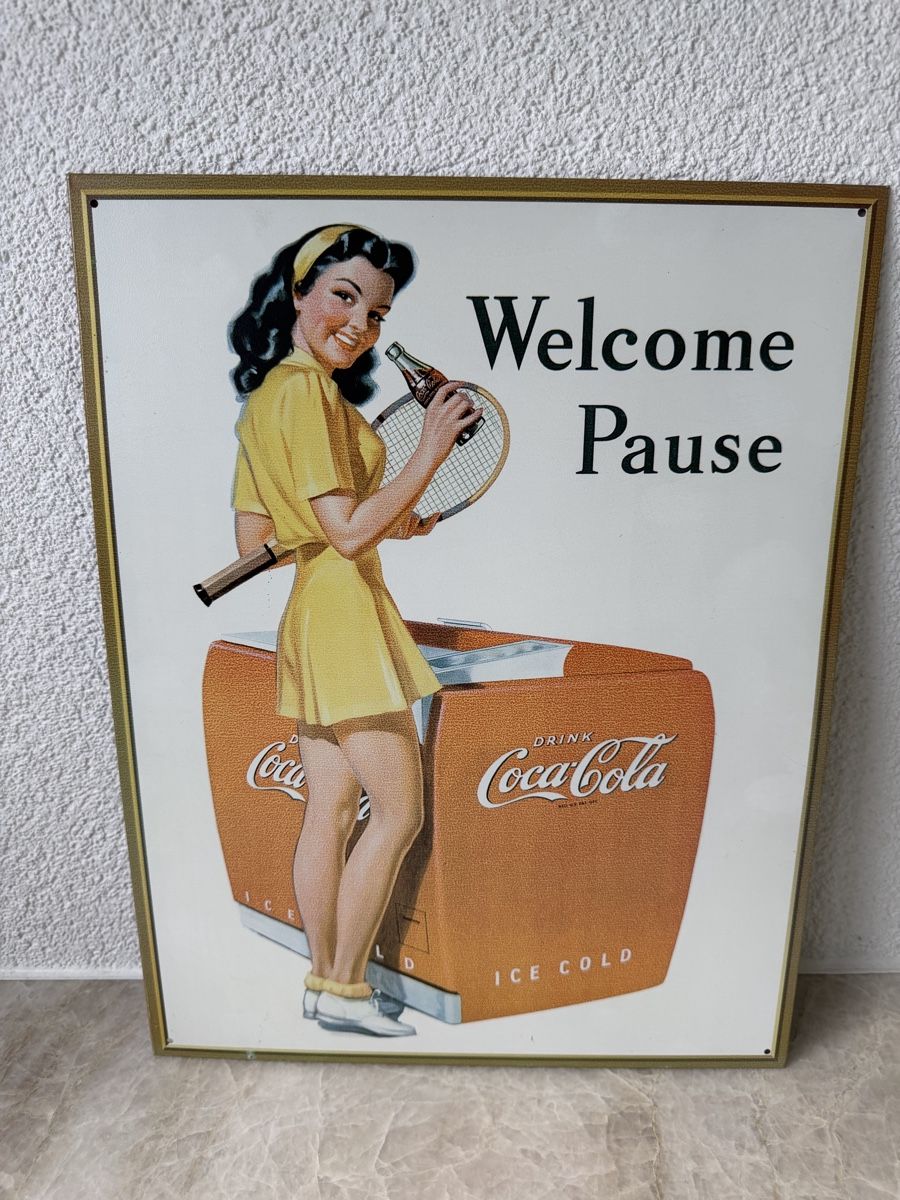 Coca-Cola Alle Dekorationen: Coca-Cola Blechschild  – Gebraucht aus Bertschikon von xty_yf6h