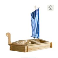 Sandkasten Boot-Form Holz FSC neu