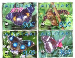 Briefmarken "Schmetterlinge". Aitutaki.