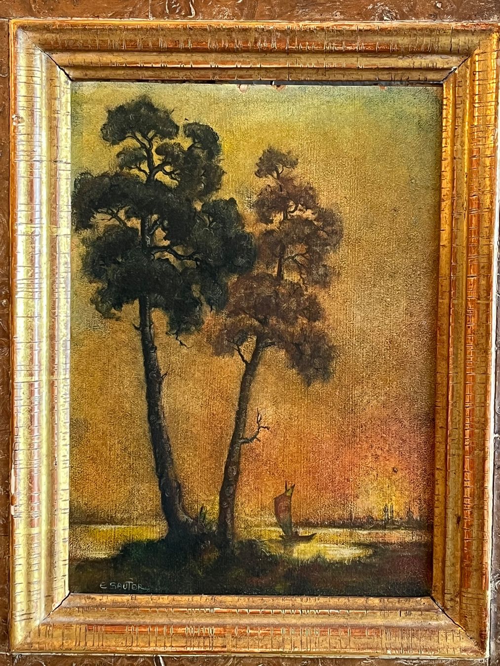 Dipinti: EMIL SAUTER 1948 Original Gemälde – Usato da Basel venduto da PAUL_ART