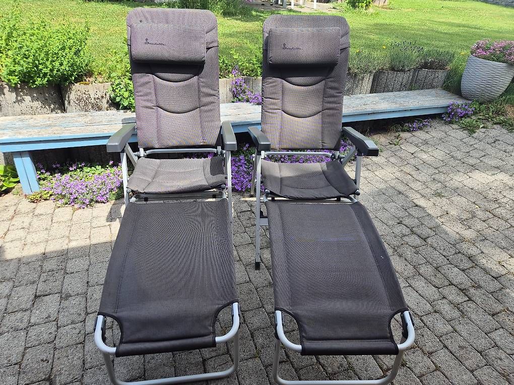 Chaises: Campingstuhl Isabella mit Beinstützen – D'occasion à Oberglatt ZH par Pilipinta