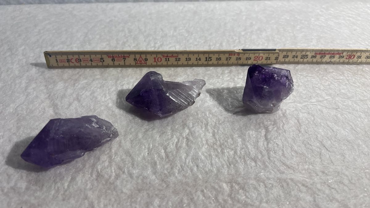 Pietre preziose: Amethyst Splitter Edelstein  3er Set - Dekoidee! – Usato da Rotkreuz venduto da perlengott 3