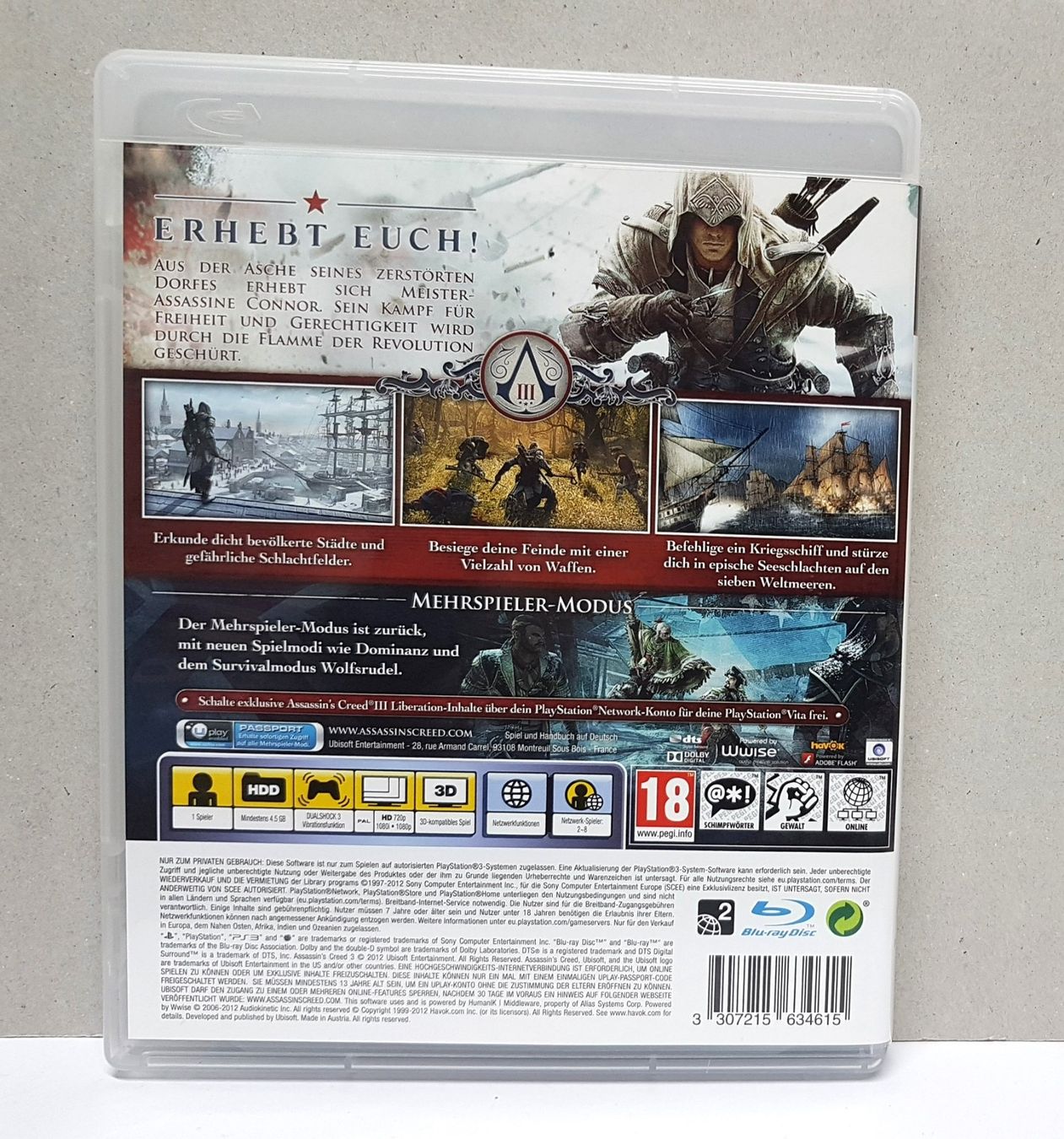Sony Giochi: Assassin´s Creed 3 Erhebt Euch! aus der Asche  PS3 – Usato da Schüpfheim venduto da Games_Spielkonsolen 2