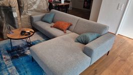 Ecksofa grau Stoff sehr gutem Zustand „JOHANN JAKOB“