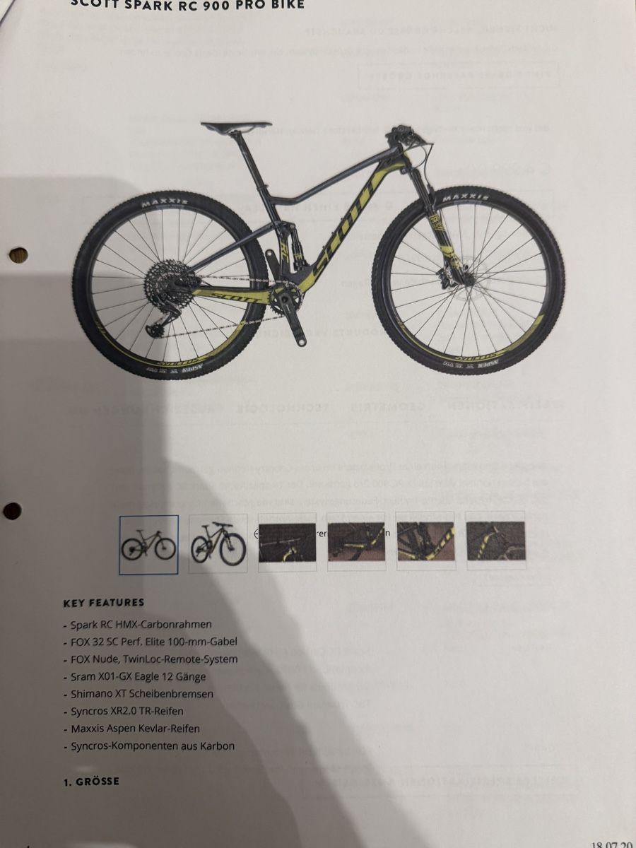 Scott Biciclette: SCOTT SPARK RC 900 PRO – Usato da Steffisburg venduto da Ray_Thomas 6