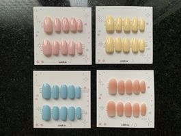Press-on nail  - New - short round - Size S