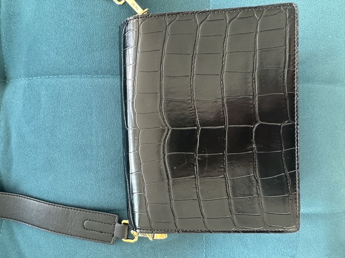 Borse: Elegante schwarze Kroko-Tasche – Usato da Rotkreuz venduto da sti_cdf8 3