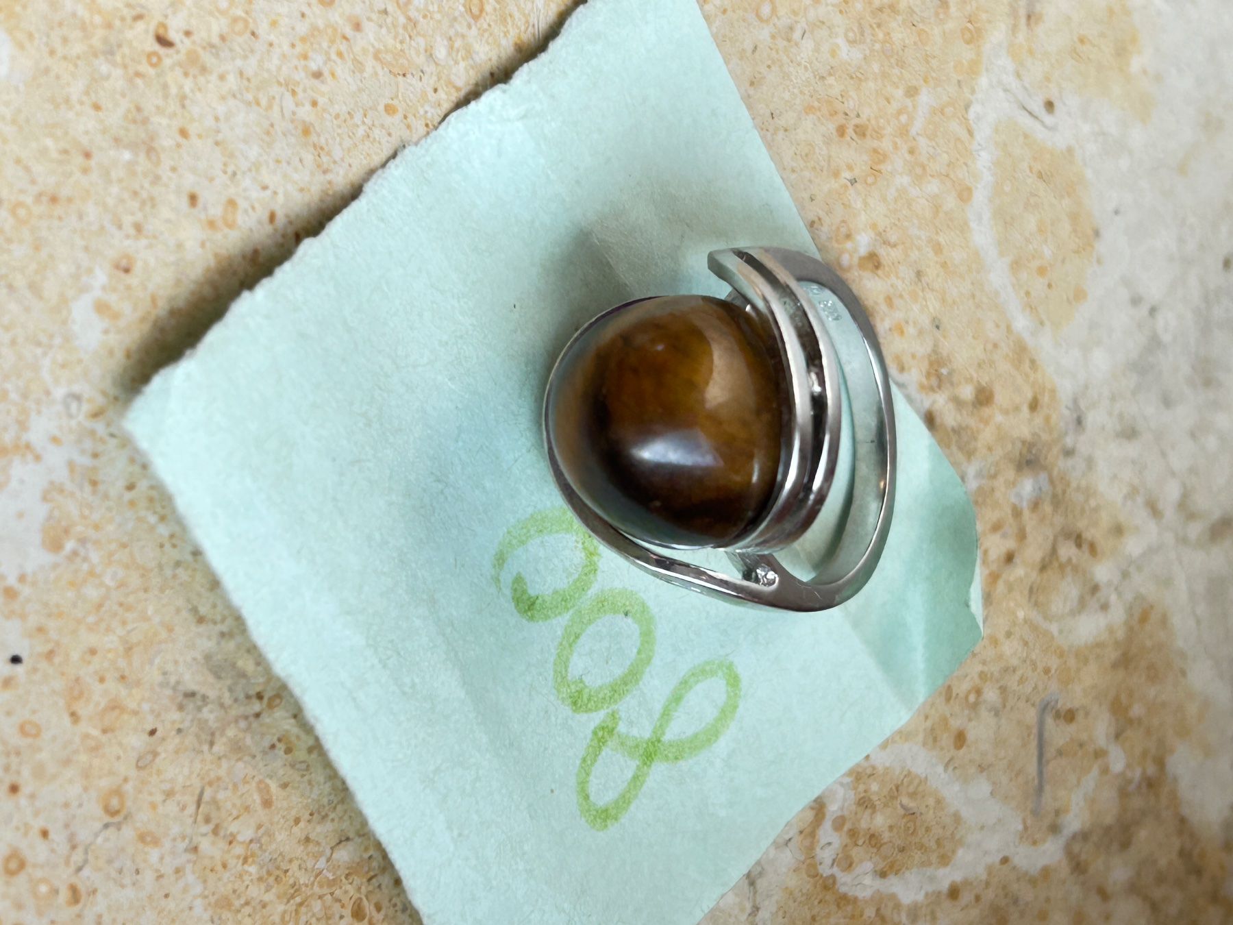 Anelli: Tigerauge Ring, Silberring (54) – Usato da Laufen venduto da Bellavitaboom 7