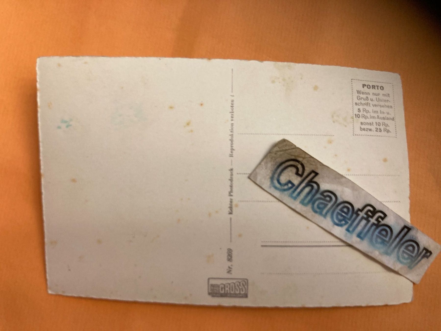 Cartoline postali: Bächle - Hemberg ( Togg.) – Usato da Zürich venduto da Chaeffeler 1