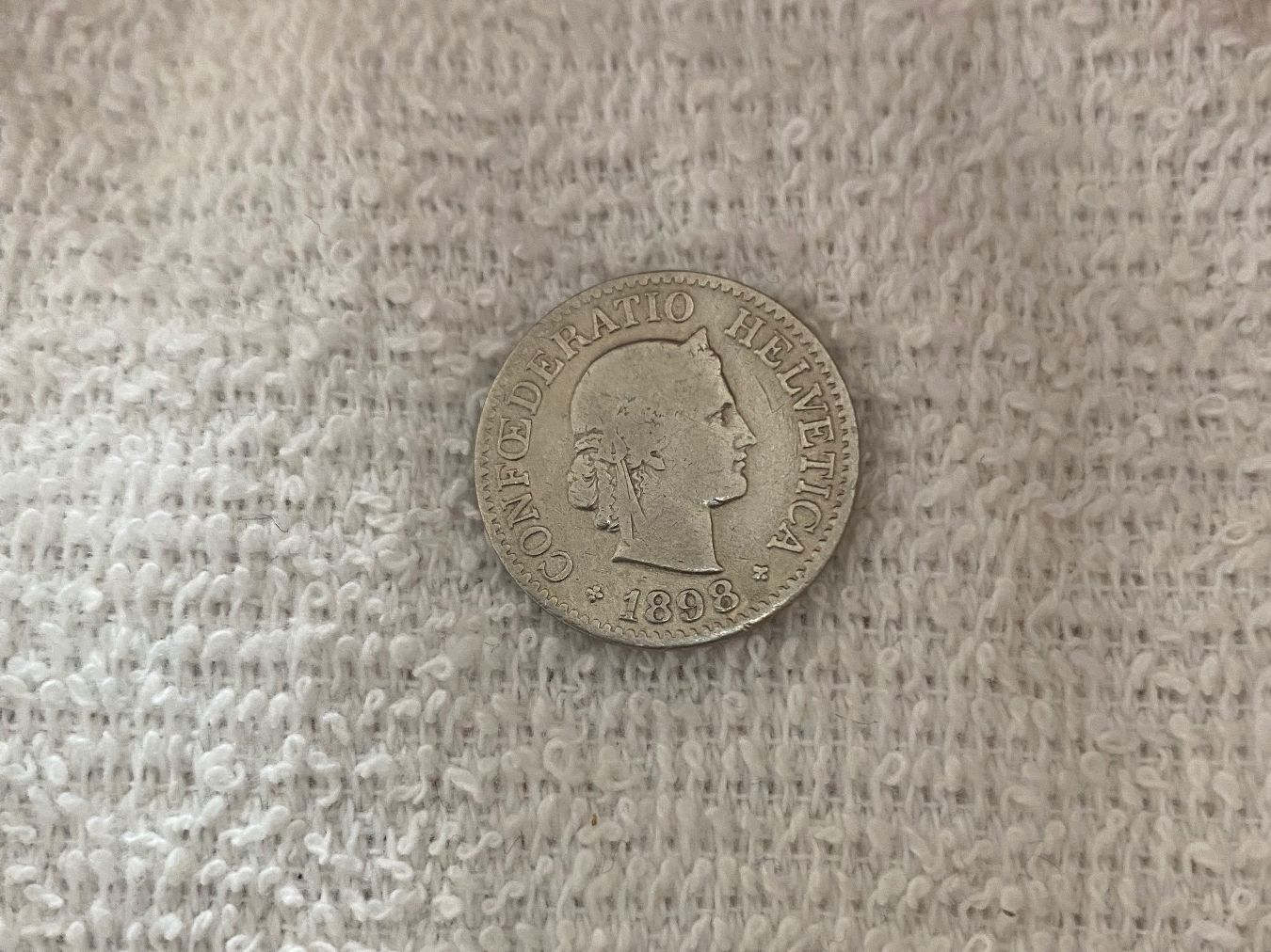 Tutti le monete: 10 centimes/rappen 1898 – Usato da Nyon venduto da Ilmi09