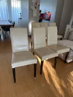 6 Esszimmerstühle cremeweiss gebraucht