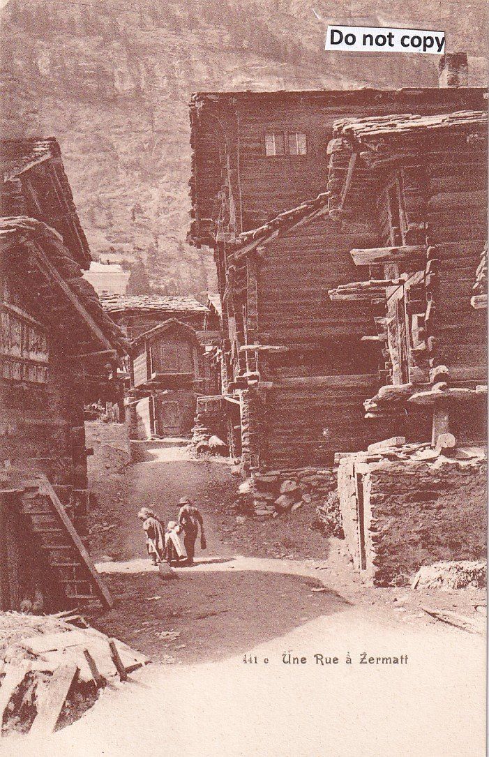 Cartoline postali: Zermatt  VS   -    urchige Dorf-Passage – Usato da Brig venduto da Valcards54