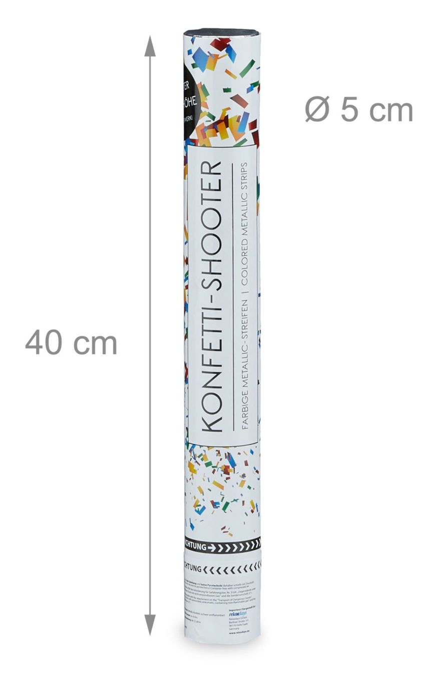 Tutte le decorazioni: 10x Party Popper 40 cm Bunt – Nuovo e nell'imballaggio originale da Bülach venduto da StoreInShopOutlet 3