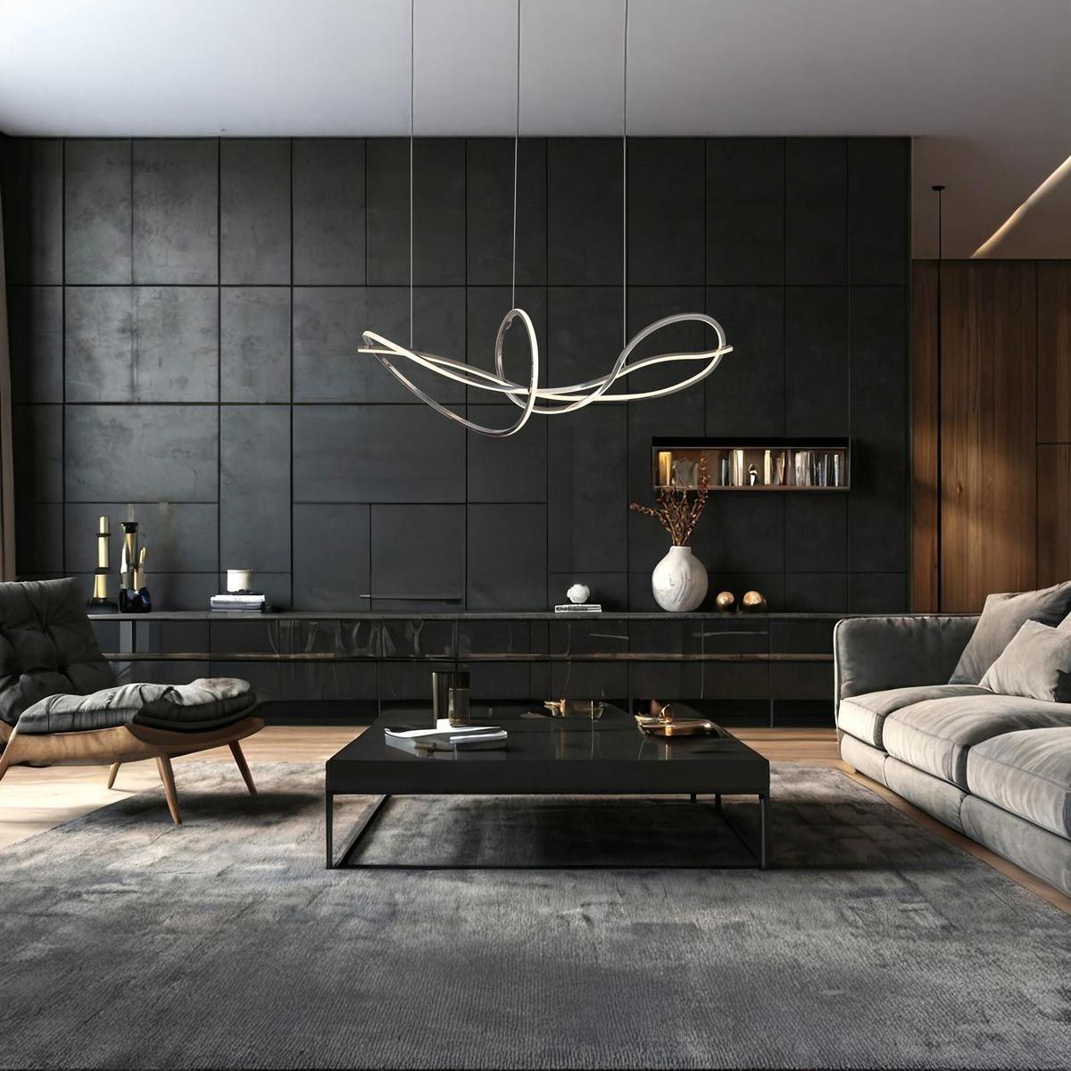Lampadari & plafoniere: LED Pendelleuchte, CCT, 110 cm x 33 cm – Nuovo (secondo la descrizione) da Kreuzlingen venduto da Smart-Light 1