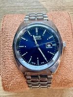 Oris Armbanduhr blaues Zifferblatt Handaufzug