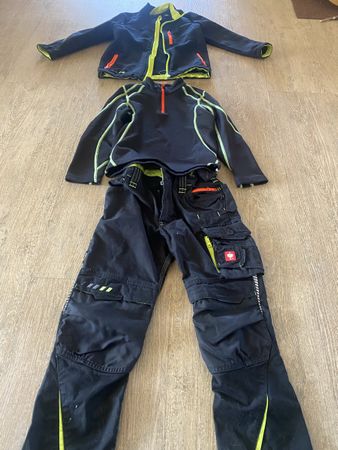 Engelbert Strauss Set Kids Grösse 122/128 schwarz