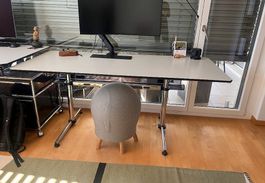 USM Haller Kitos M Schreibtisch 175x75 weiss