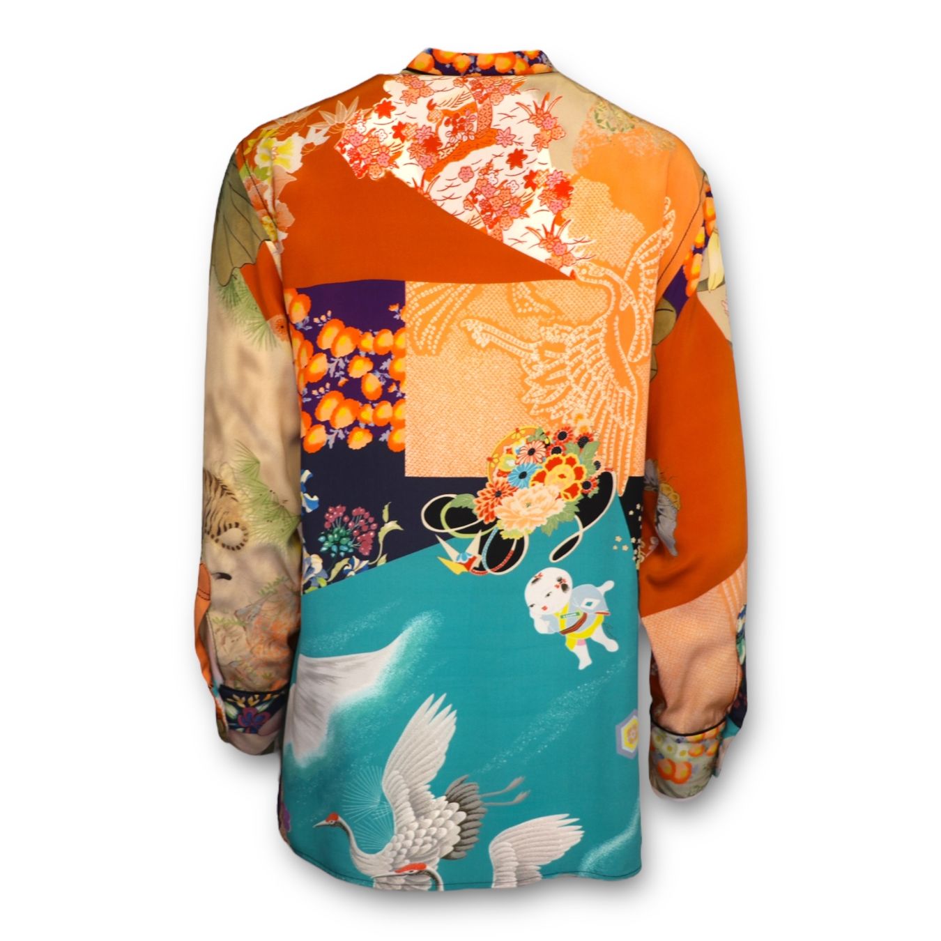 Gucci Blusen: Gucci Seidenbluse bunt gemustert IT 40 DE 36 – Gebraucht aus Binningen von Designerlabels 2