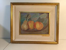 Früchtebild Aquarell , signiert Bonecchi 1967 (nov43)