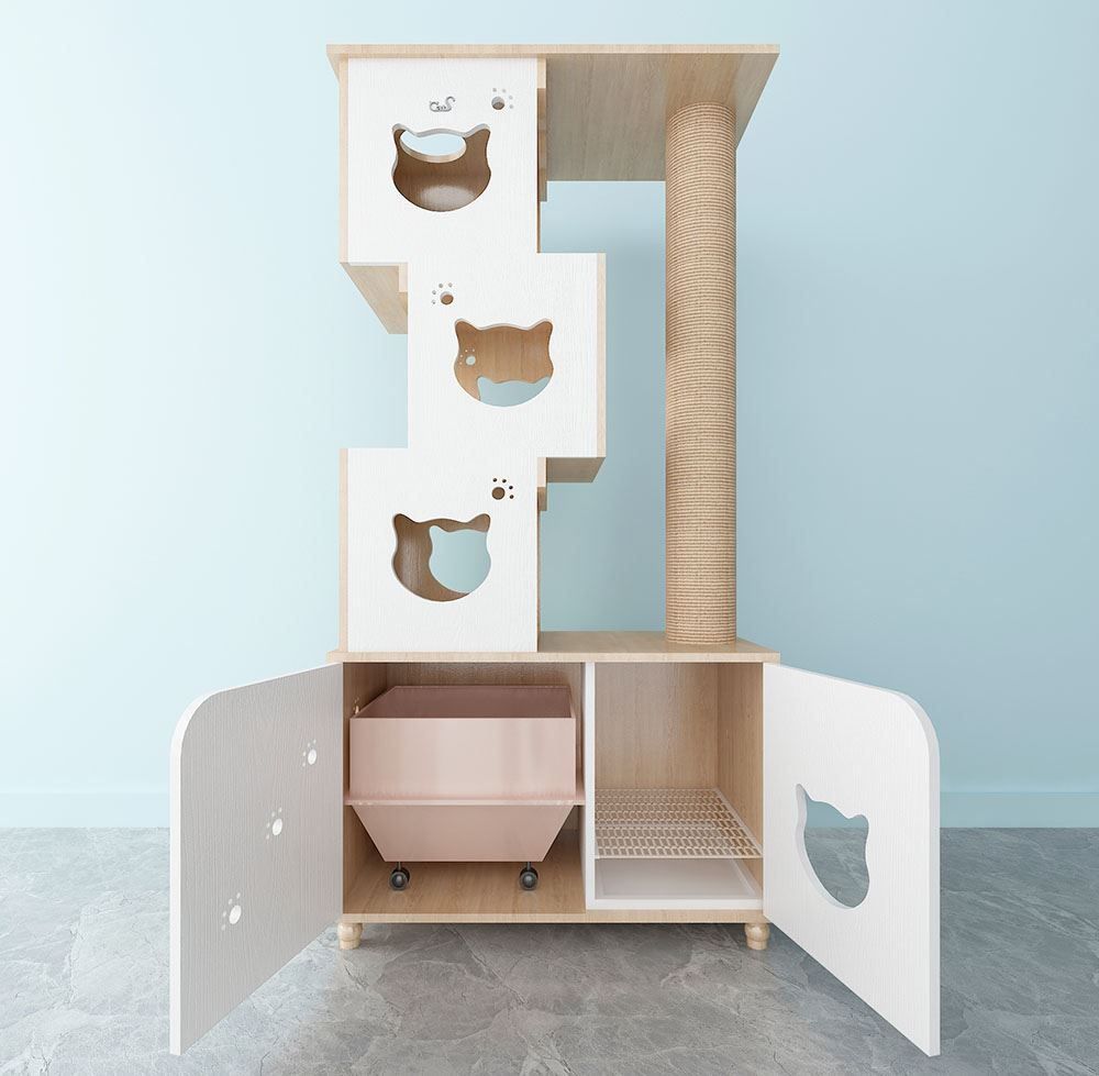 Tiragraffi: CatS Design "2 in 1 Kratzbaum & Klo" – Nuovo e nell'imballaggio originale da Mönchengladbach venduto da Zoopplier 4